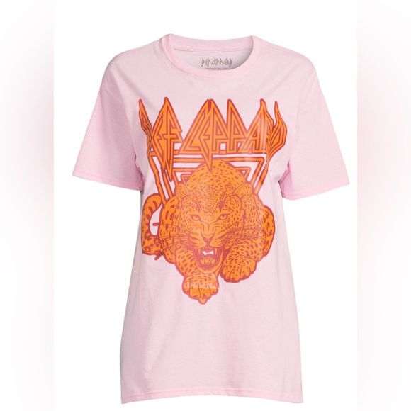 Def Leppard Pink Band T Shirt Small - Picture 3 of 5